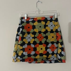 Retro flower skirt